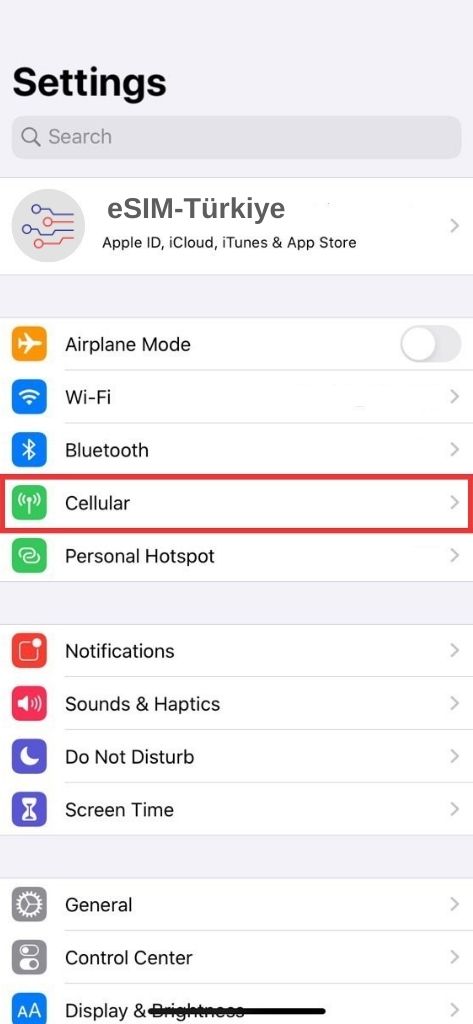 iOS Settings